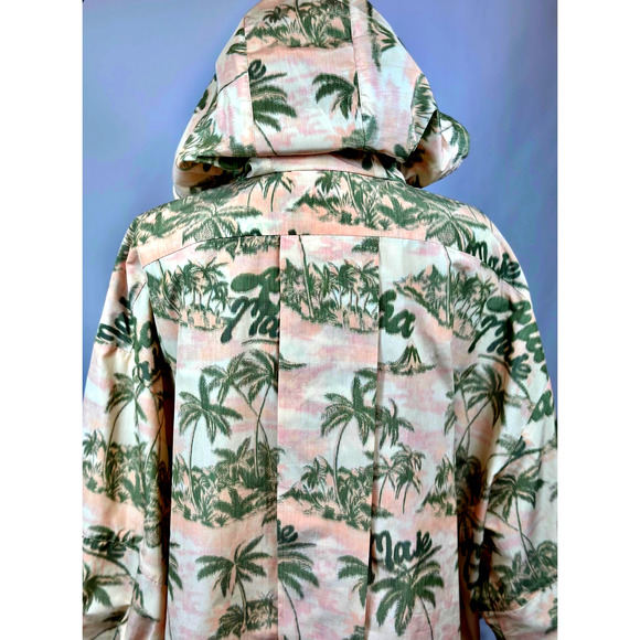 Maje Palm Tree Print Jacket with hood Size 40 (L) - Picture 15 of 16